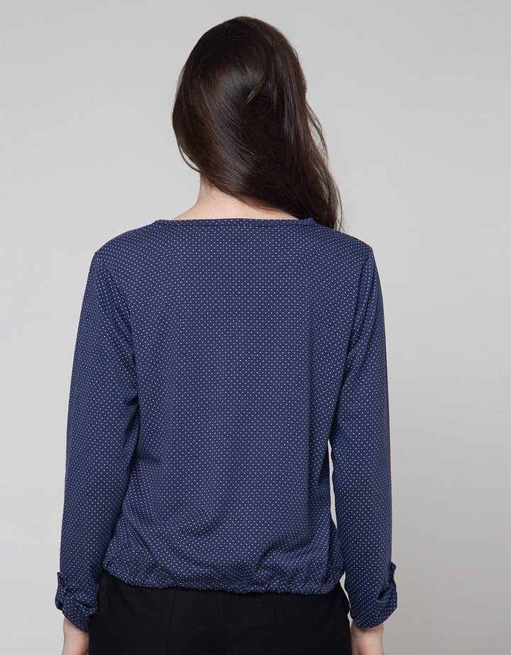 Connexion Drawstring Dots Woman Blouse