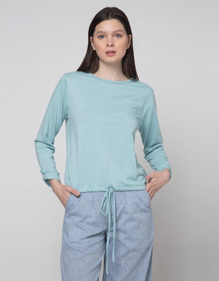 Connexion Drawstring Dots Woman Blouse