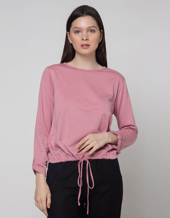 Connexion Drawstring Dots Woman Blouse