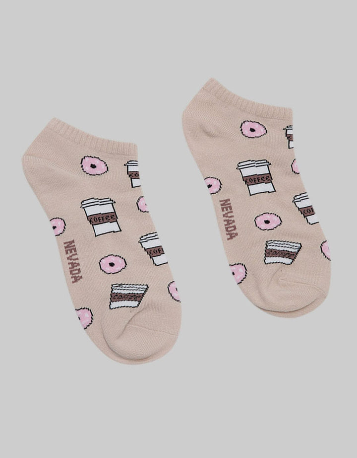 Nevada Socks Ankle Coffee And Donut