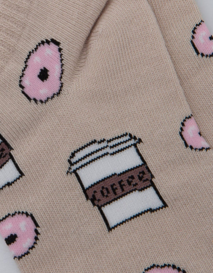 Nevada Socks Ankle Coffee And Donut
