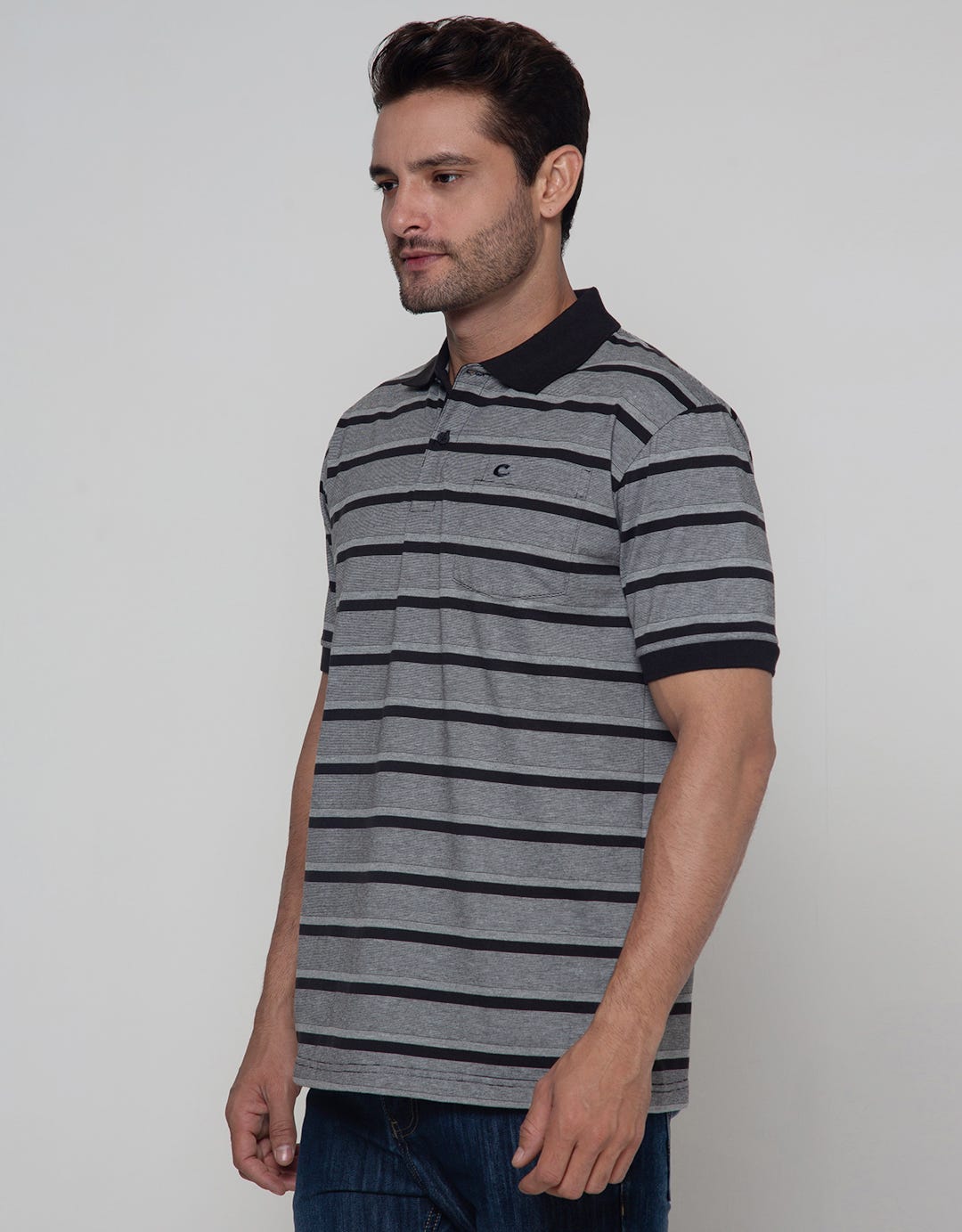 Cole Polo Shirt Stripe Melange Fider