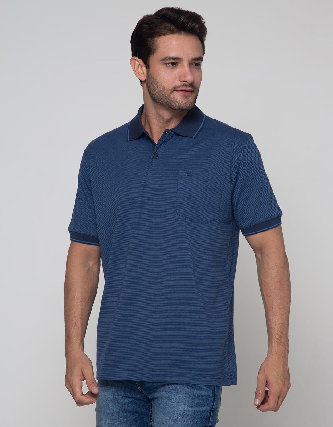 Cole Polo Shirt Stripe Fider 1 Tone