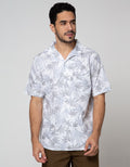Cole Short Sleeve Shirt Print Camp Collar Nature