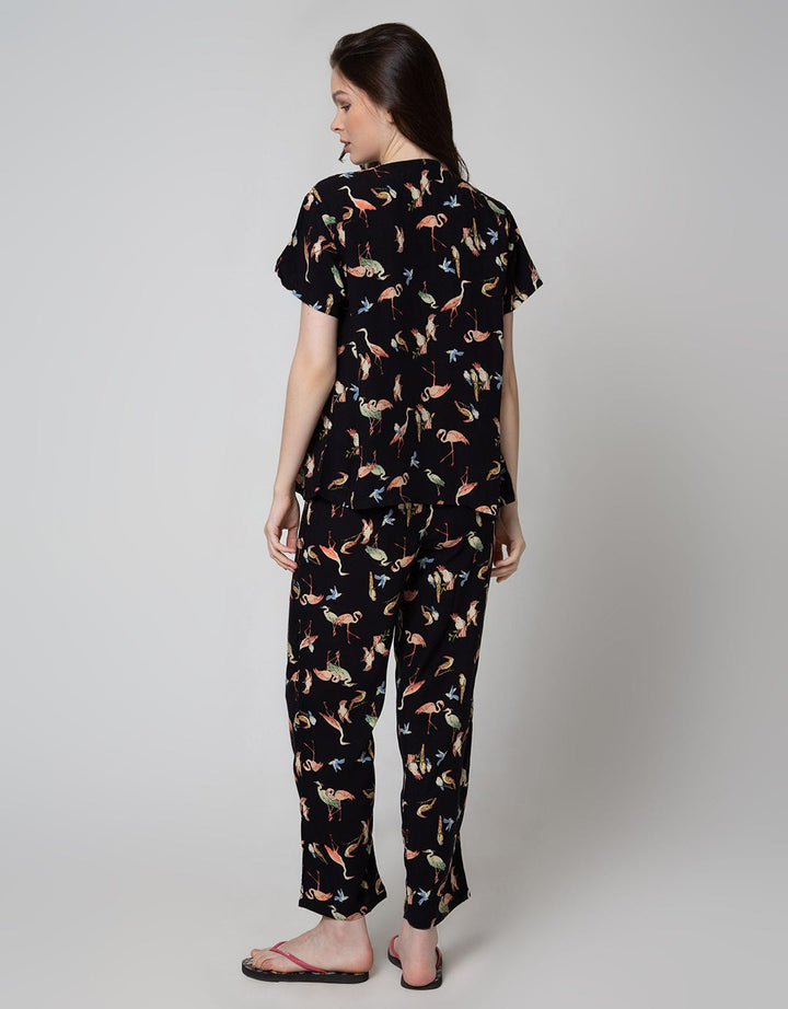 St. Yves Short Sleeve Pyjama Pants Birdy