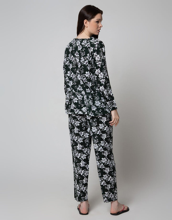 St. Yves Long Sleeve Pyjama Pants White Viola