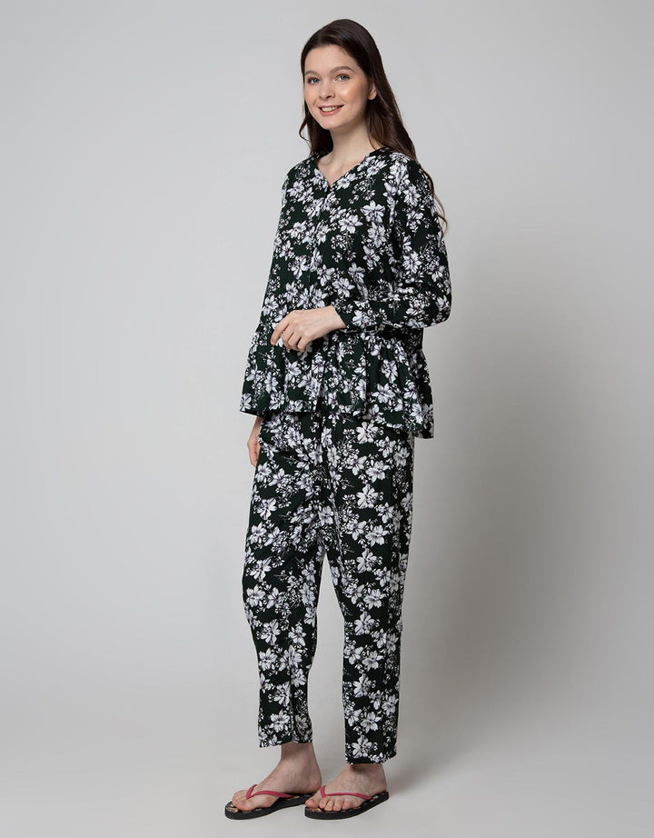 St. Yves Long Sleeve Pyjama Pants White Viola