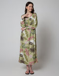St. Yves Long Sleeve Maxi Dress Trumpet Flower