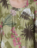 St. Yves Long Sleeve Maxi Dress Trumpet Flower