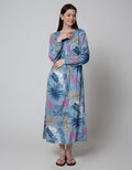 St. Yves Long Sleeve Maxi Dress Trumpet Flower