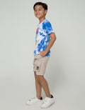Little M Short Sleeve T-Shirt Short Sleeve T-Shirt Tiedye Dino Play