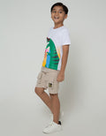 Little M Short Sleeve T-Shirt Tiedye Dino Ice Cream