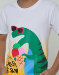 Little M Short Sleeve T-Shirt Tiedye Dino Ice Cream