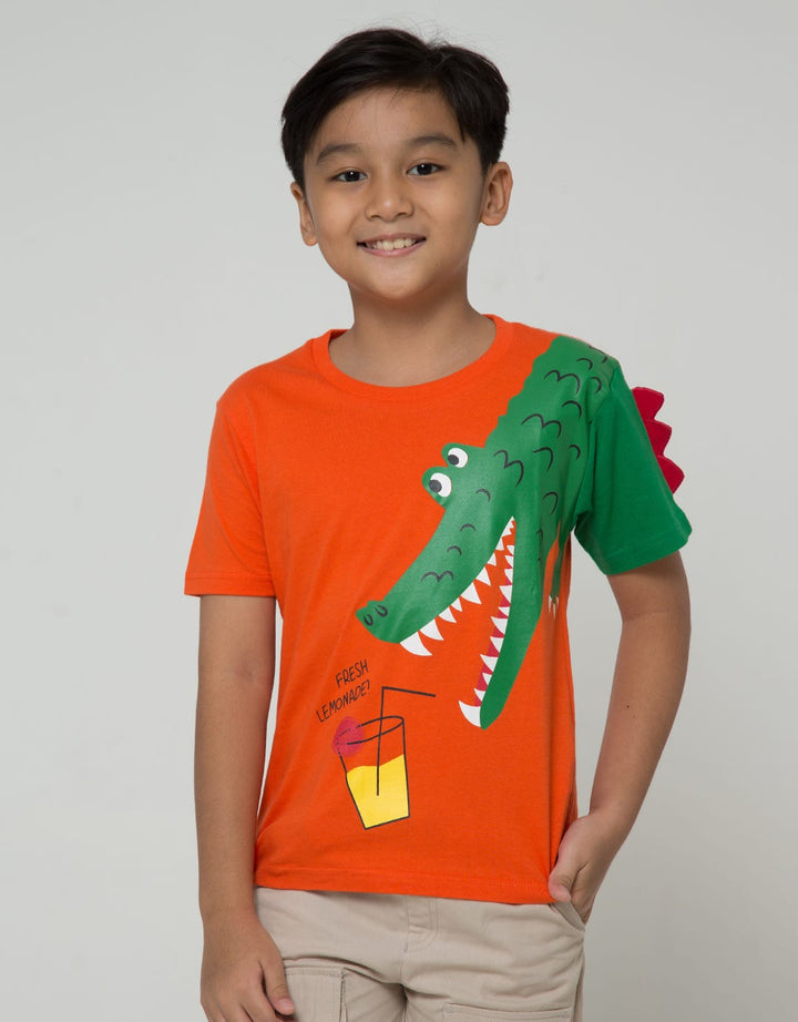 Little M Short Sleeve T-Shirt Buaya Lemonade Spike