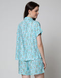 Nevada Short Sleeve Pajama Shorts Flaminggo Lake