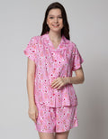 Nevada Short Sleeve Pajama Shorts Flaminggo Lake