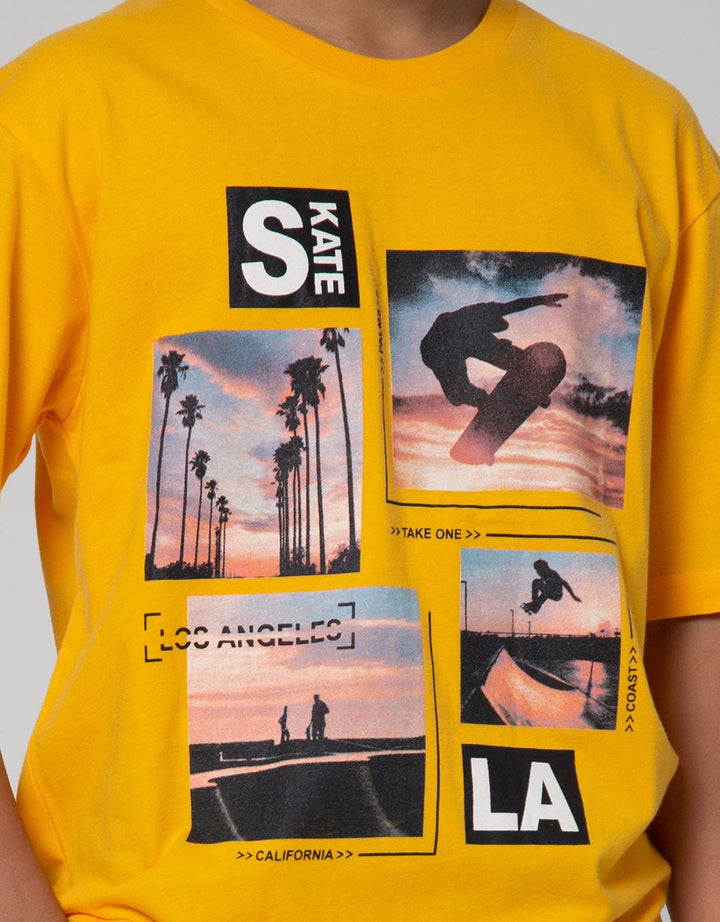 Nevada Short Sleeve T-Shirt Skate Palms Coast Oversize