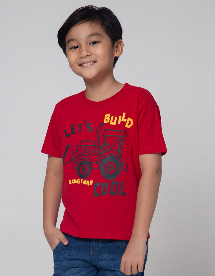 Little M Short Sleeve T-Shirt Lets Build Something Cool