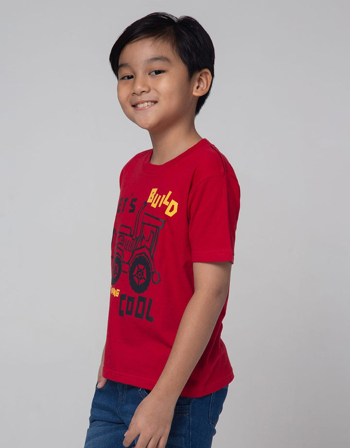 Little M Short Sleeve T-Shirt Lets Build Something Cool