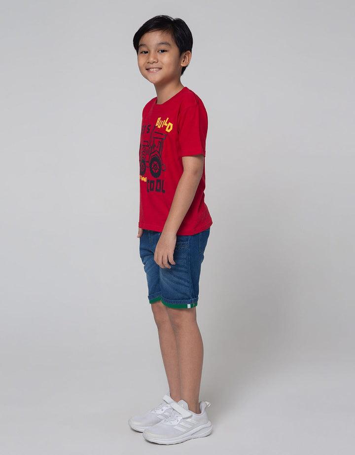 Little M Short Sleeve T-Shirt Lets Build Something Cool