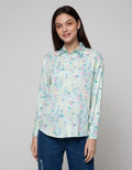 Nevada Long Sleeve Shirt Print Rayon Brush