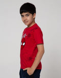 Marvel Spiderman Face Splash Short Sleeve T-Shirt