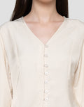 Connexion Viscosa Slim Fit Blouse V Neck Wanita