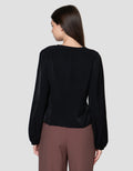 Connexion Viscosa Slim Fit Blouse V Neck Wanita