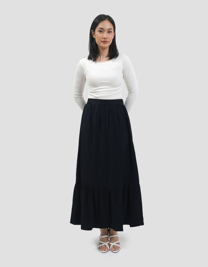 Connexion Ruffle Matching Set Rok Maxi Wanita