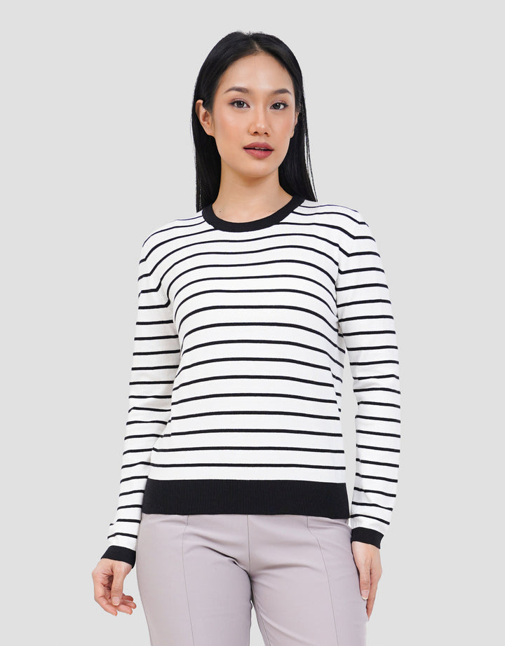 CONNEXION RAJUT STRIPE KAOS WANITA