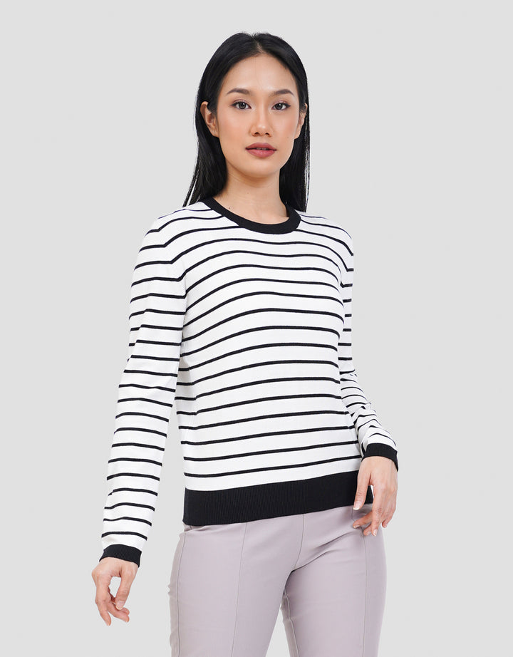 CONNEXION RAJUT STRIPE KAOS WANITA