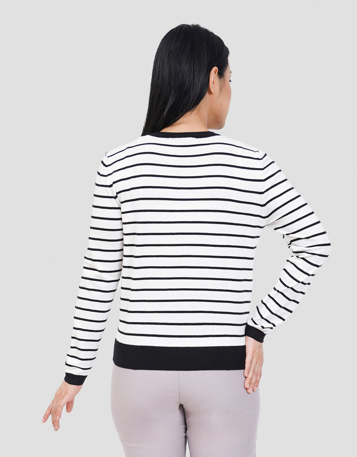 CONNEXION RAJUT STRIPE KAOS WANITA