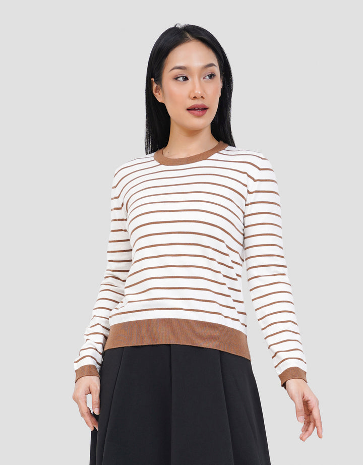 CONNEXION RAJUT STRIPE KAOS WANITA