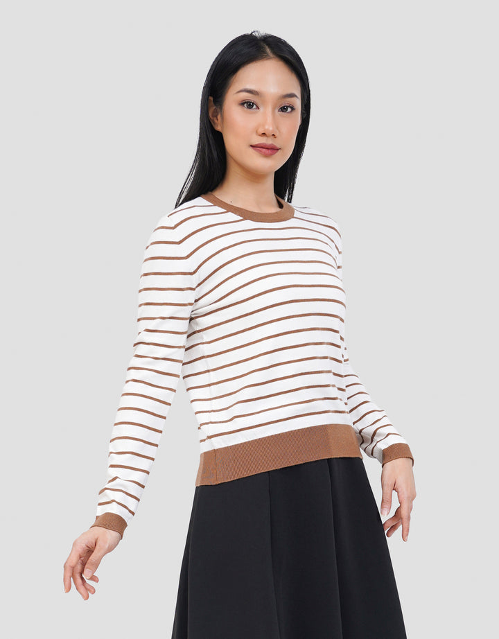 CONNEXION RAJUT STRIPE KAOS WANITA