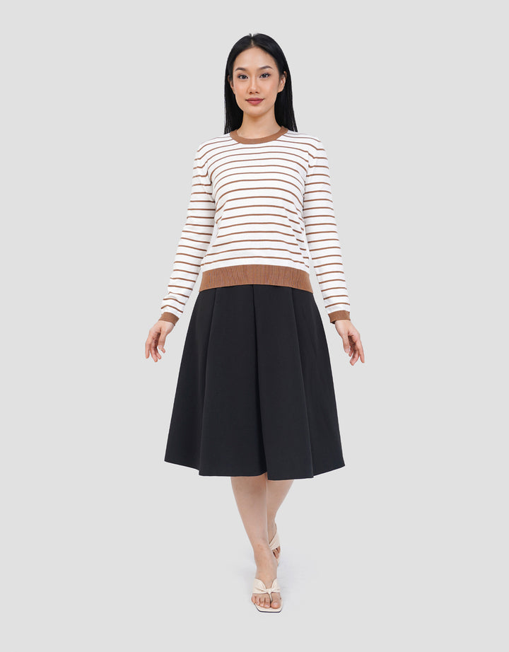 CONNEXION RAJUT STRIPE KAOS WANITA