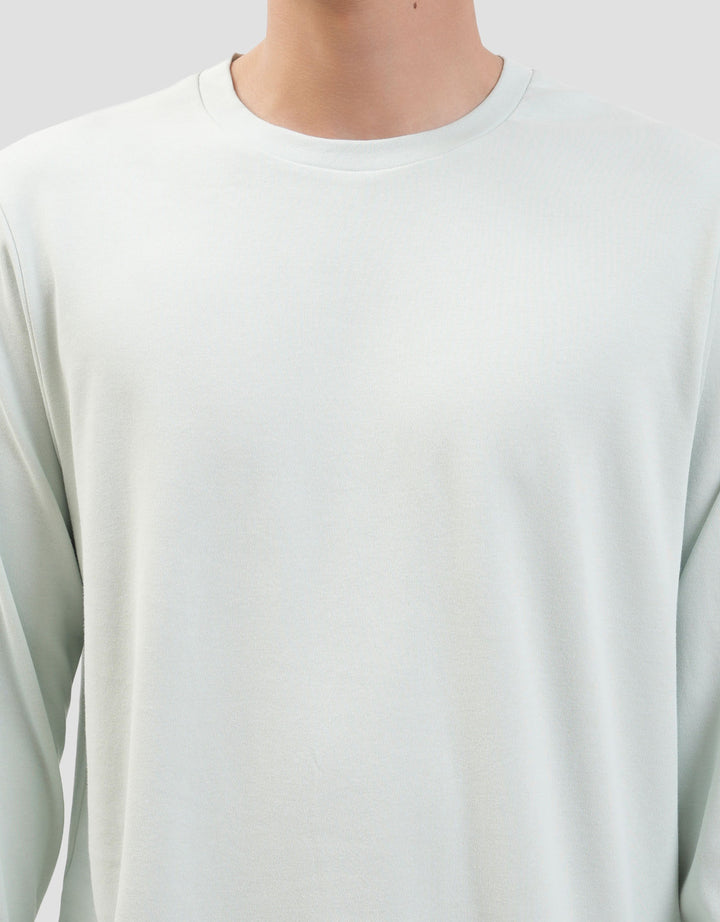 SUKO ROUND NECK SOFT TOUCH KERAH BULAT LENGAN PANJANG KAOS PRIA