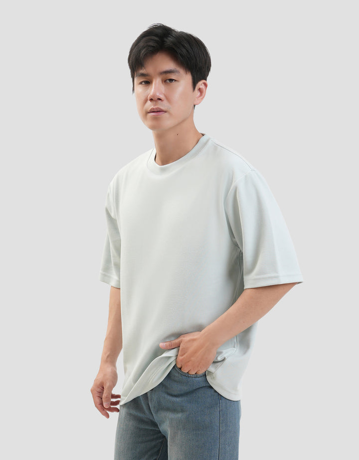 SUKO QUICK DRY KERAH BULAT LENGAN PENDEK KAOS OVERSIZE PRIA