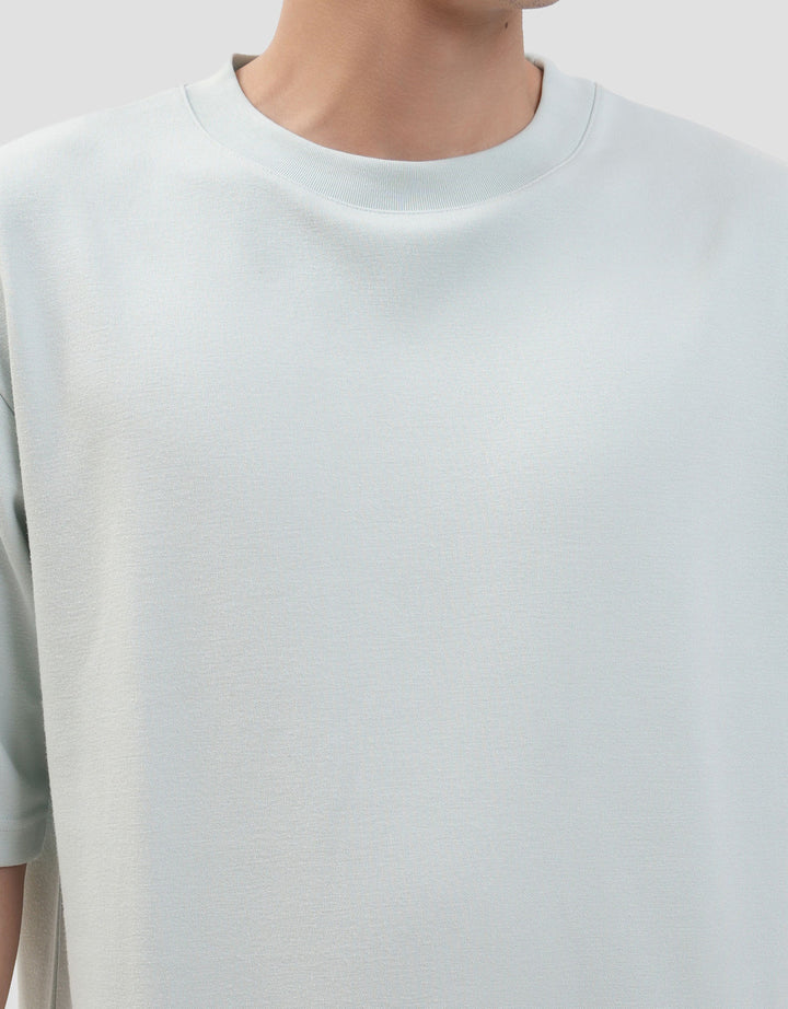 SUKO QUICK DRY KERAH BULAT LENGAN PENDEK KAOS OVERSIZE PRIA