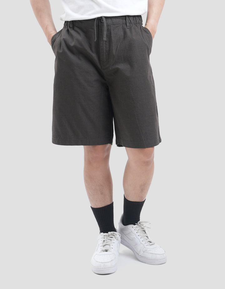 Nevada Basic Bermuda Linen Texture Celana Pendek Pria
