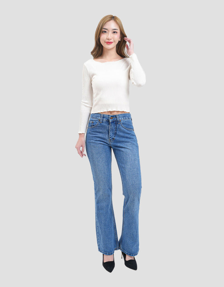 MxM Celana Denim Cutbray Strech Wanita