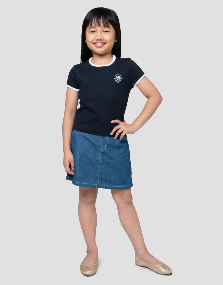 Suko Mini Rib Kaos Anak Perempuan