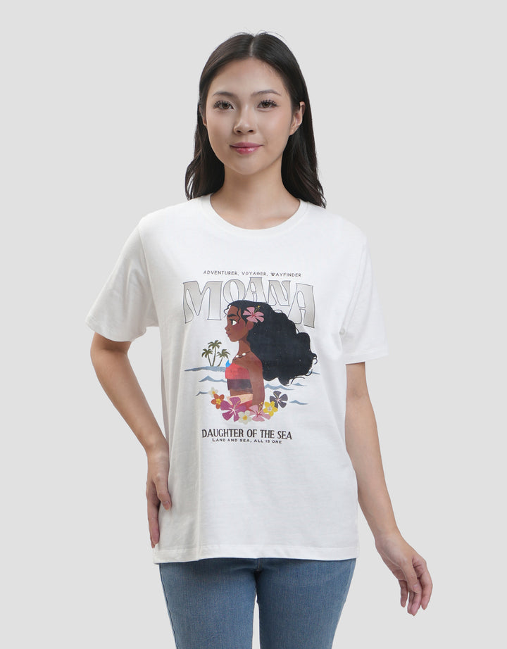 Disney Reg Print Moana Kaos Wanita