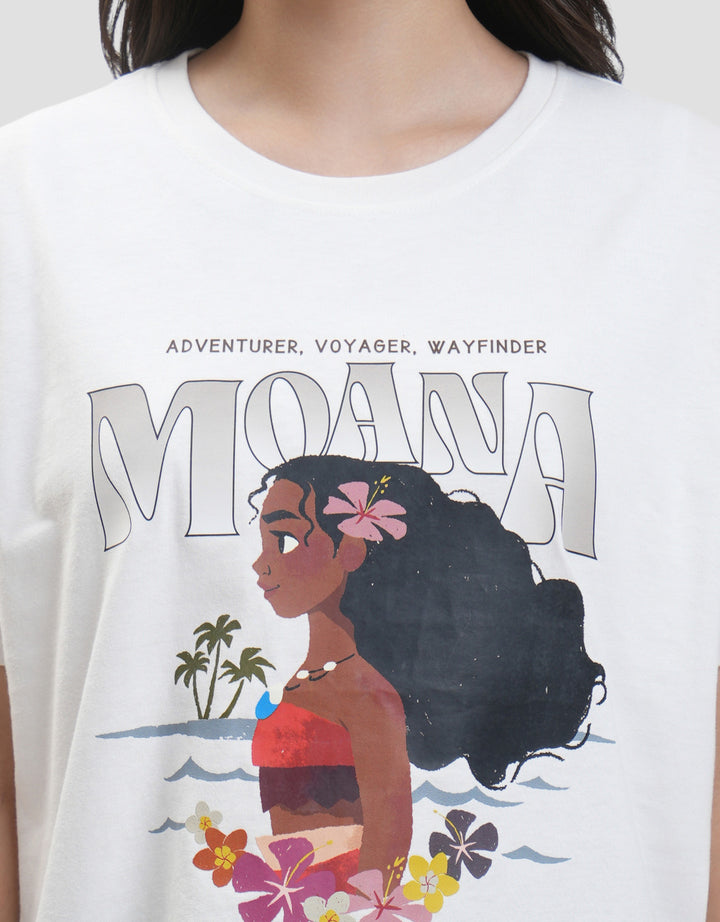 Disney Reg Print Moana Kaos Wanita