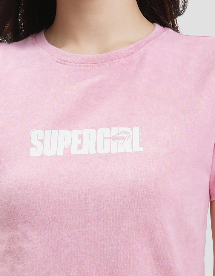 Nevada Print Wash Super Girl Wb Kaos Wanita
