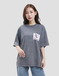 Nevada Print Wash Super Girl Wb Kaos Oversize Wanita