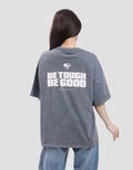 Nevada Print Wash Super Girl Wb Kaos Oversize Wanita