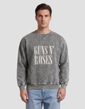 Nevada Universal Music Boxy Fit Guns & Roses Washing Sweater Pria
