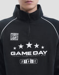 Nevada Half Zipper Looney Tunes Game Day Sweater Pria