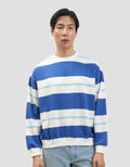 Nevada Boxy Fit Yarn Dyed Variation Stripes Sweater Pria