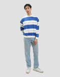 Nevada Boxy Fit Yarn Dyed Variation Stripes Sweater Pria